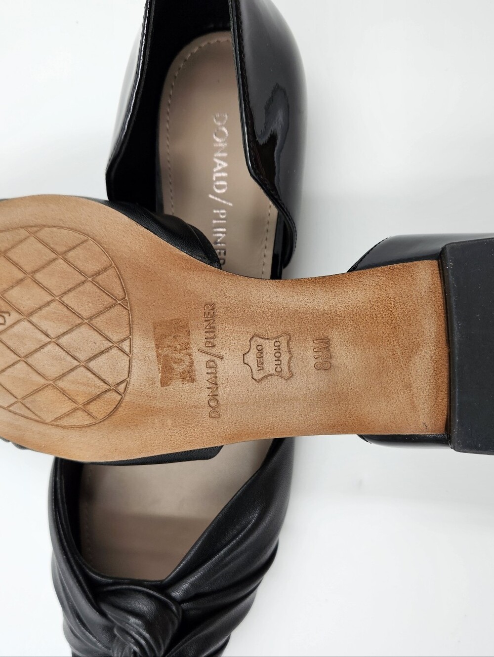 Donald J. Pliner Women’s Black Knotted D'Orsay Flat - Picture 12 of 12